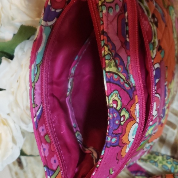 Vera Bradley Hot Pink Fushia Crossbody Set with Wallet - Picture 6 of 14